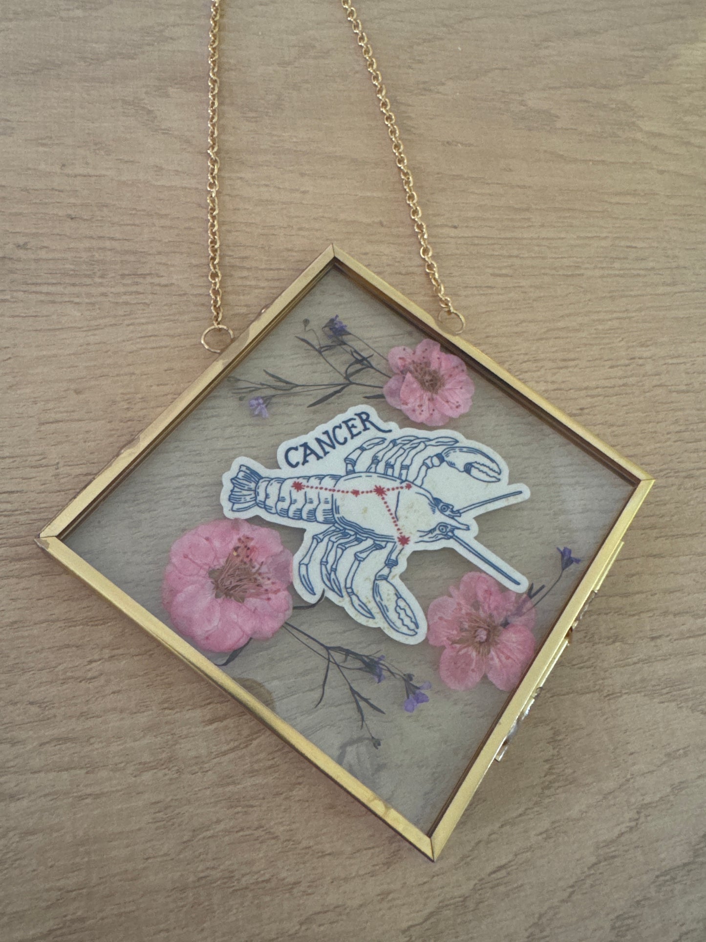 Cancer Sign Glass Frame