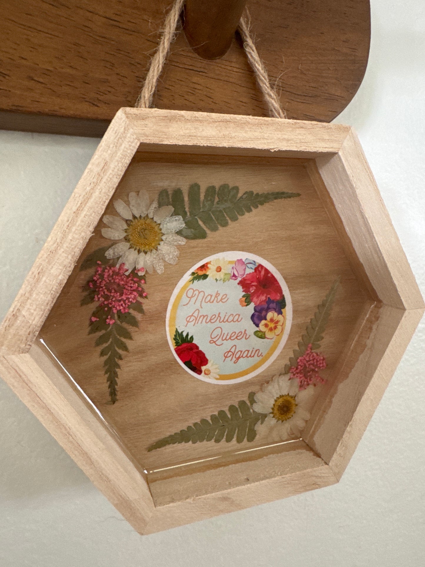 “Make America Queer Again” Wood Frame