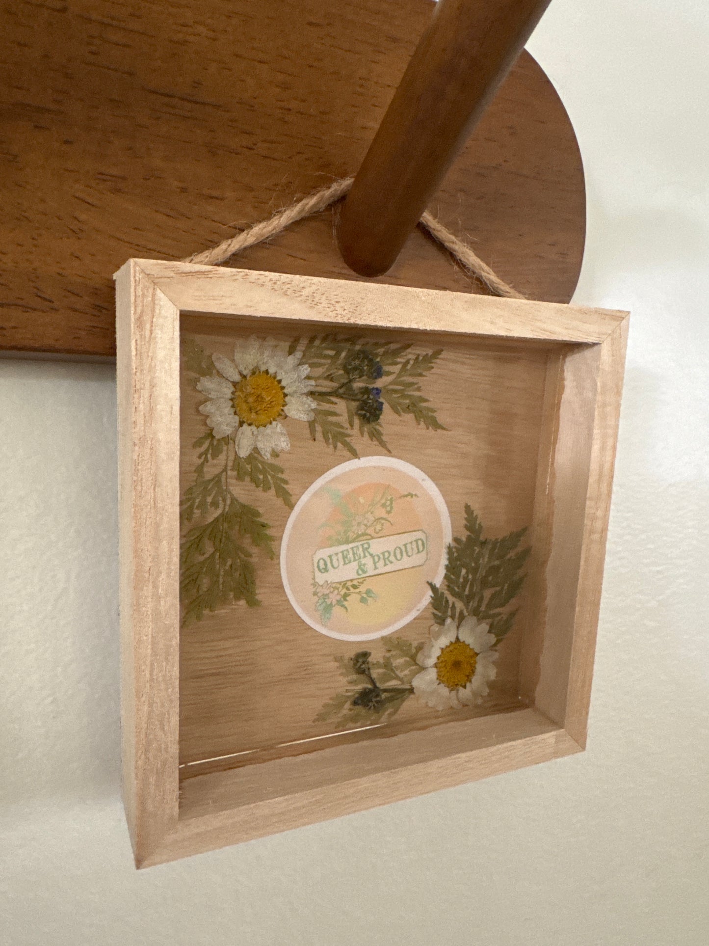 “Queer & Proud” Wood Frame