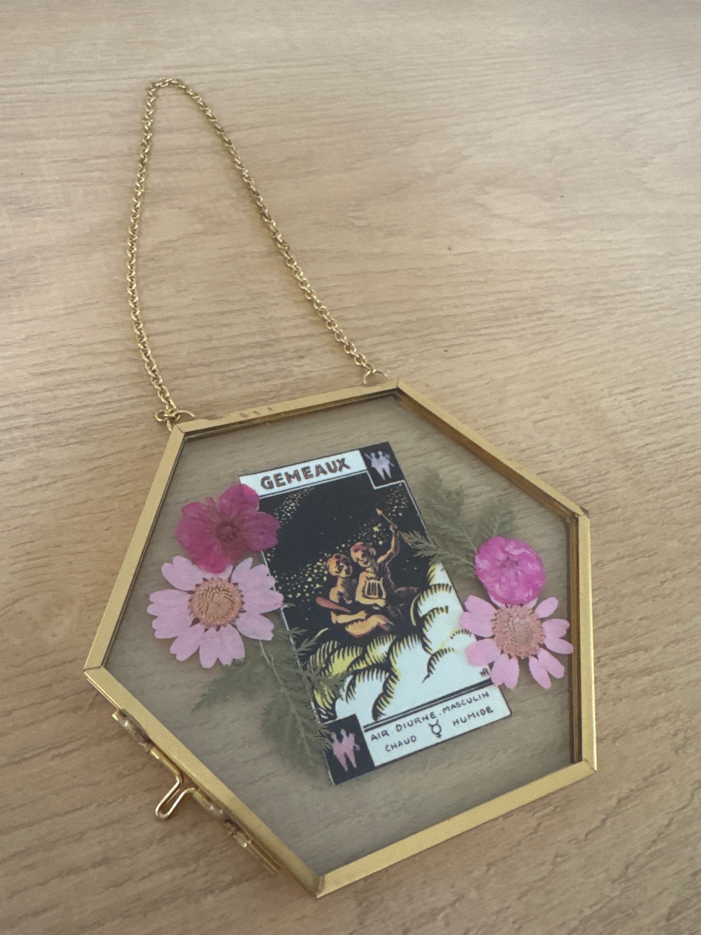 Gemini Sign Glass Frame