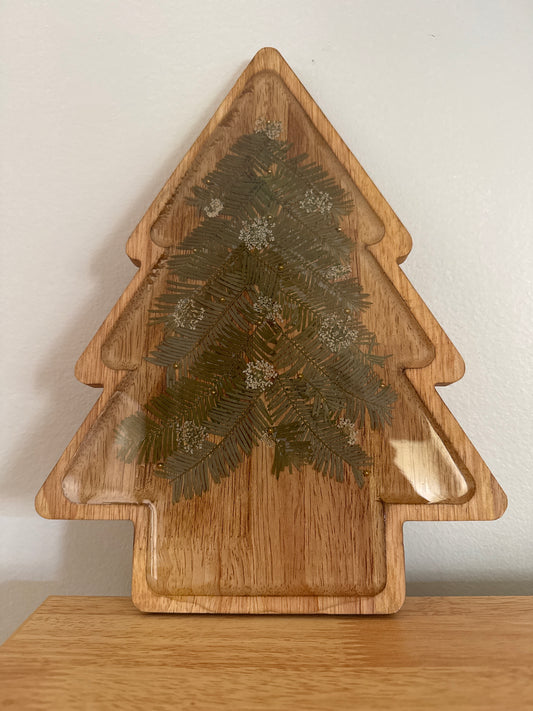 Holiday Tree Wood Art Piece