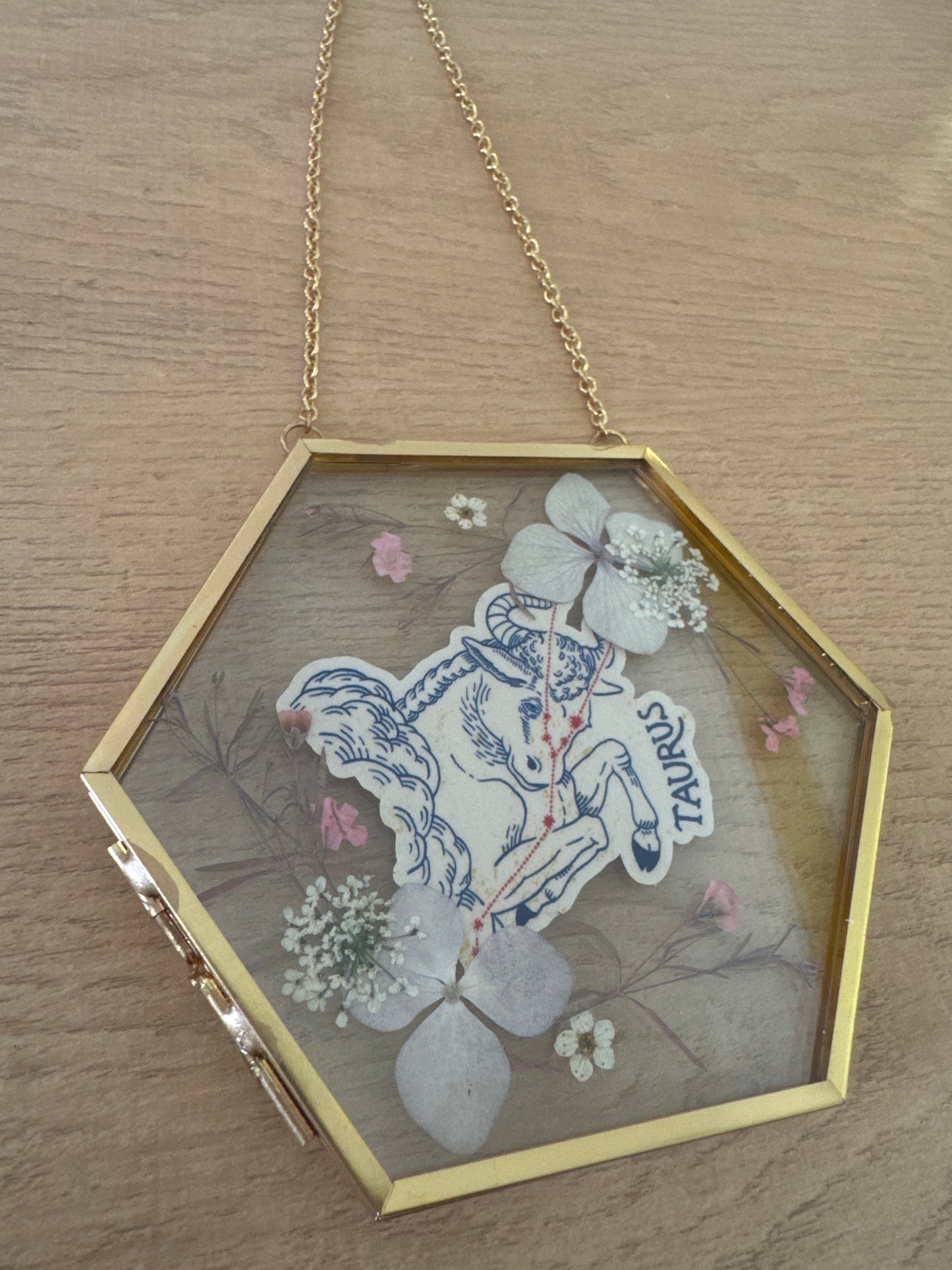 Taurus Sign Glass Frame