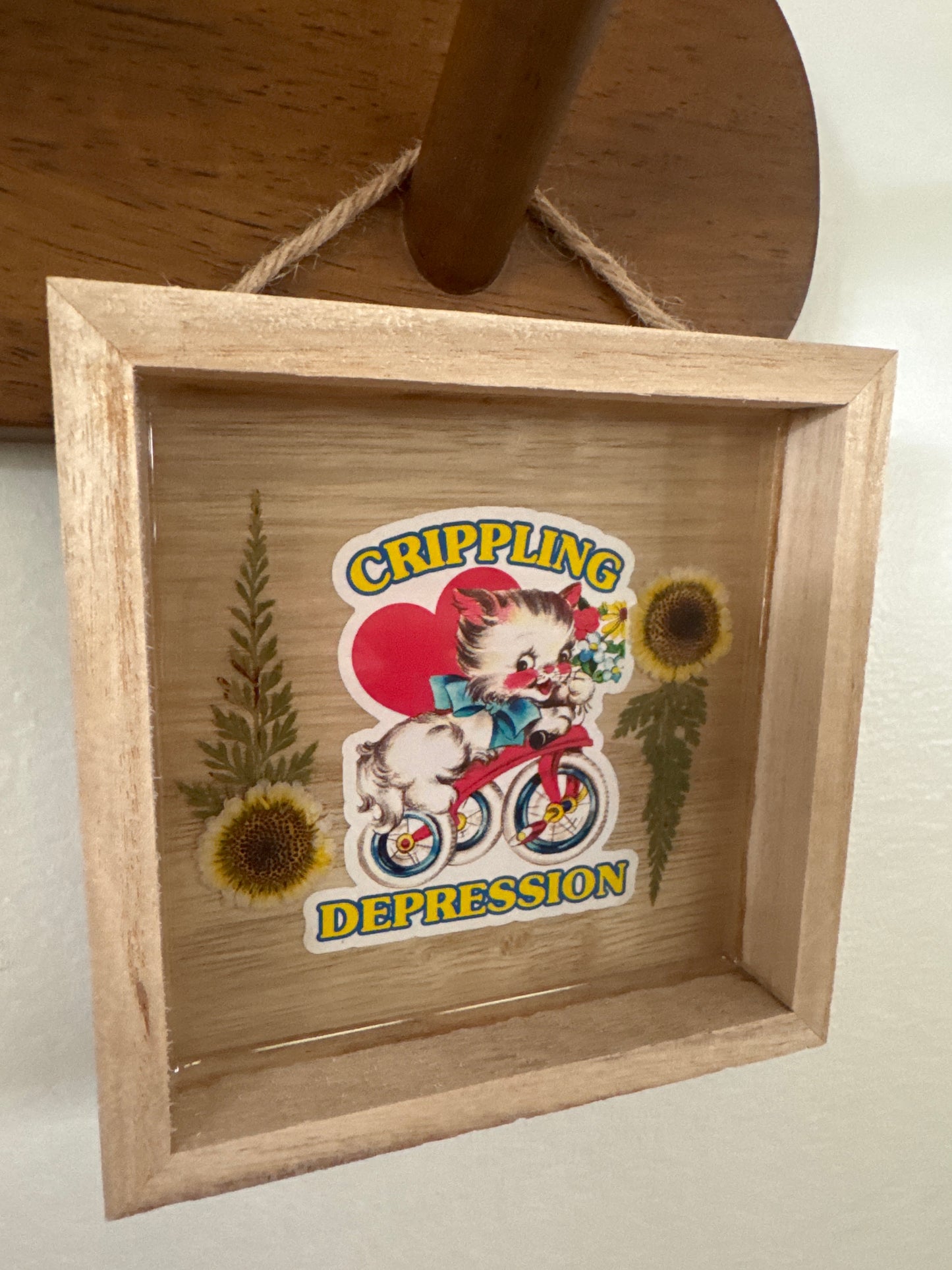 “Crippling Depression” Wood Frame