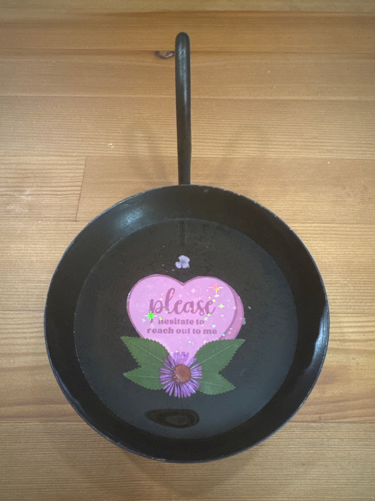“Please Hesitate to Reach Out to Me” Cast Iron Candle Holder