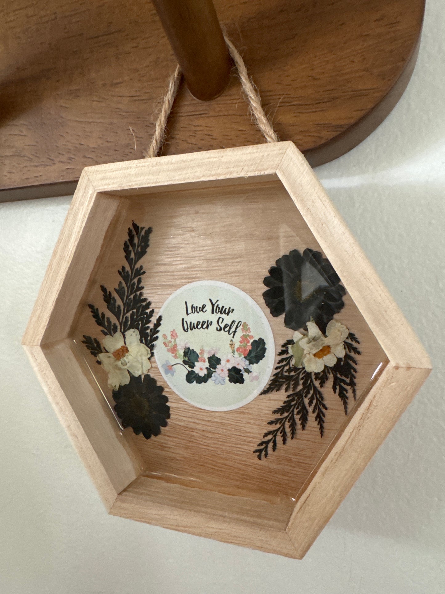 “Love Your Queer Self” Wood Frame