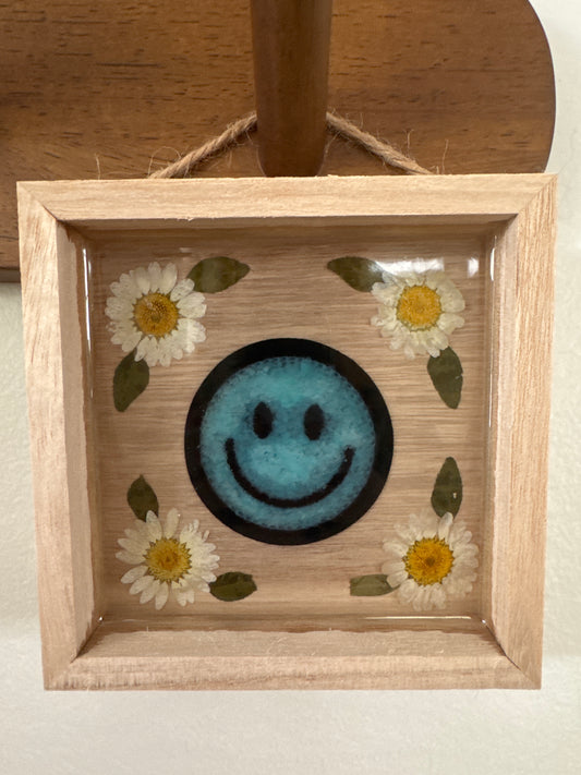 Smiley Face Wood Frame