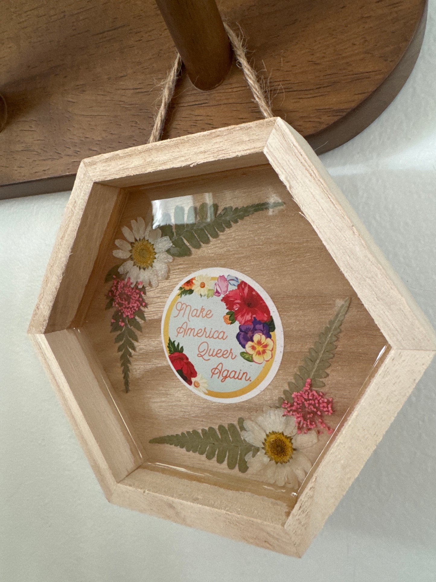 “Make America Queer Again” Wood Frame
