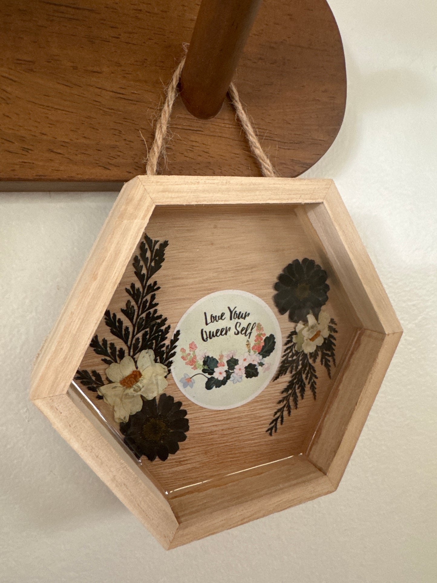 “Love Your Queer Self” Wood Frame