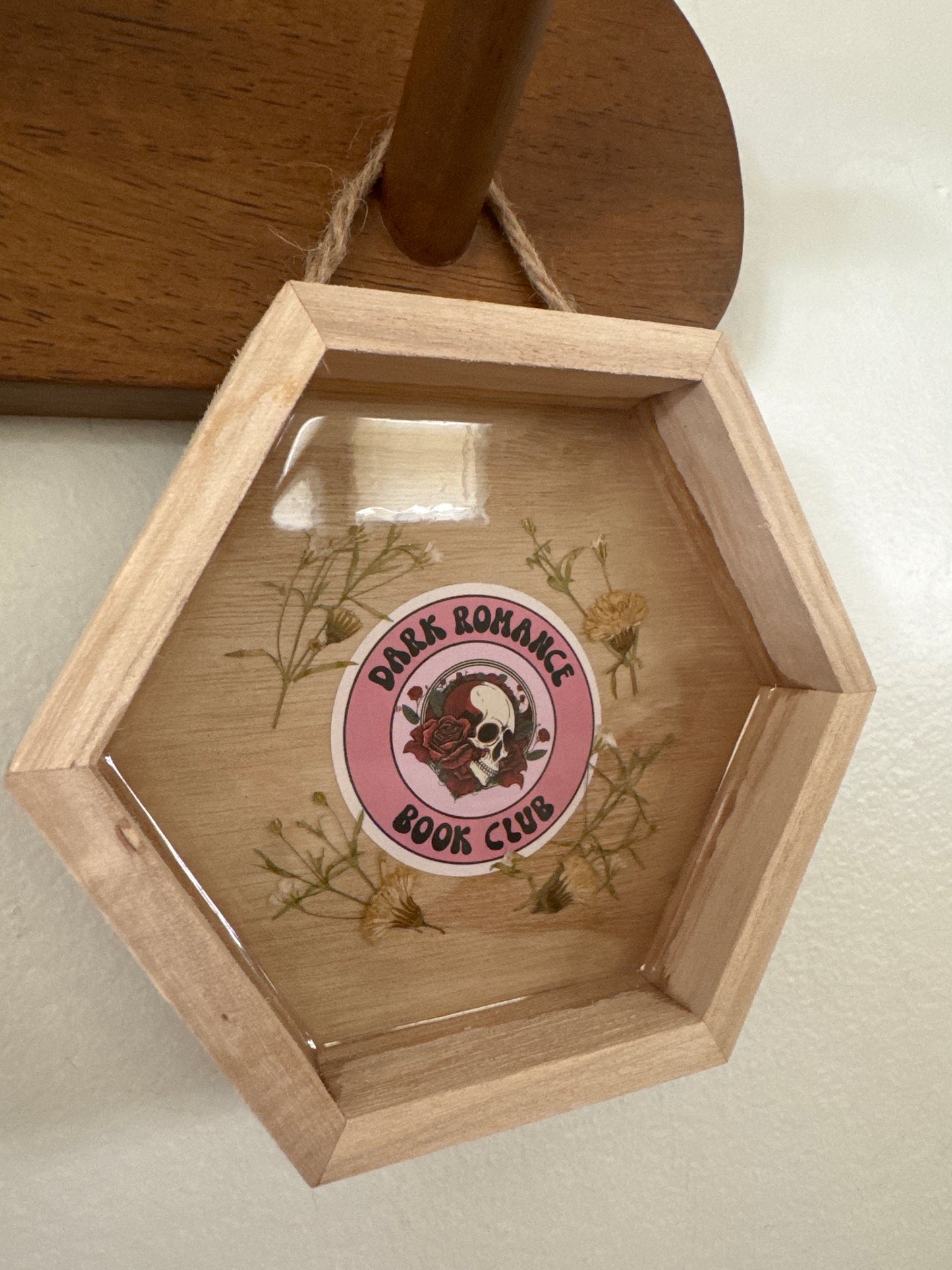 “Dark Romance Book Club” Wood Frame