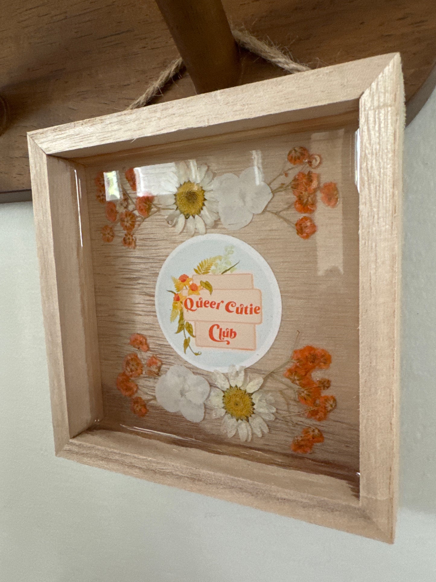“Queer Cutie Club” Wood Frame