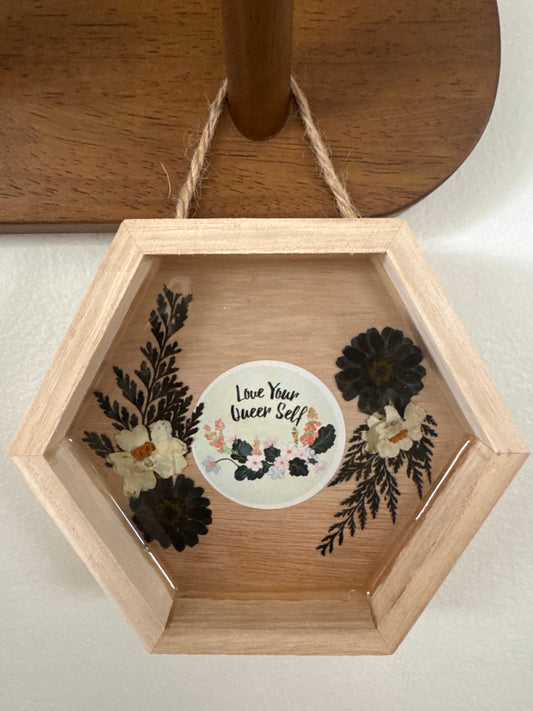 “Love Your Queer Self” Wood Frame
