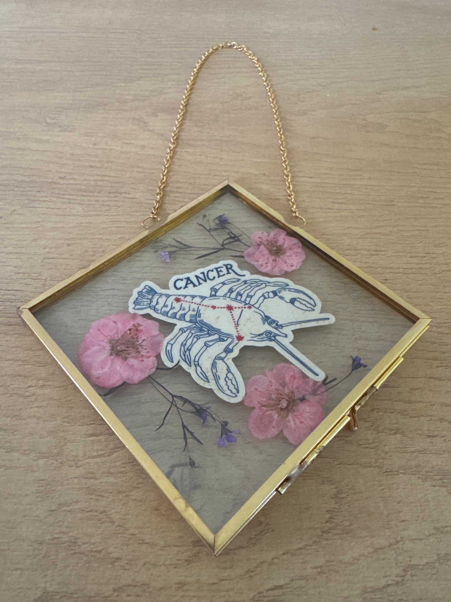 Cancer Sign Glass Frame