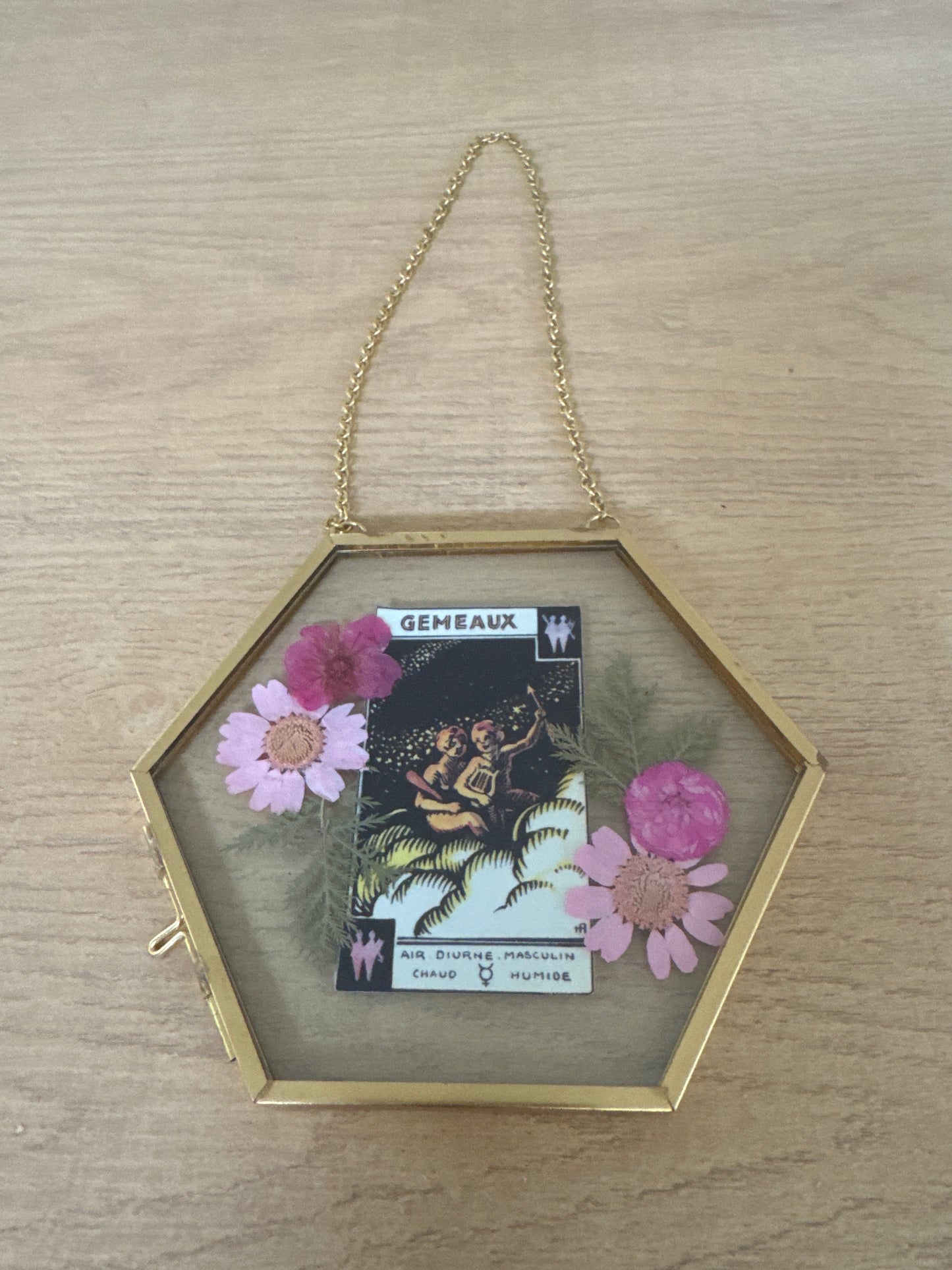 Gemini Sign Glass Frame