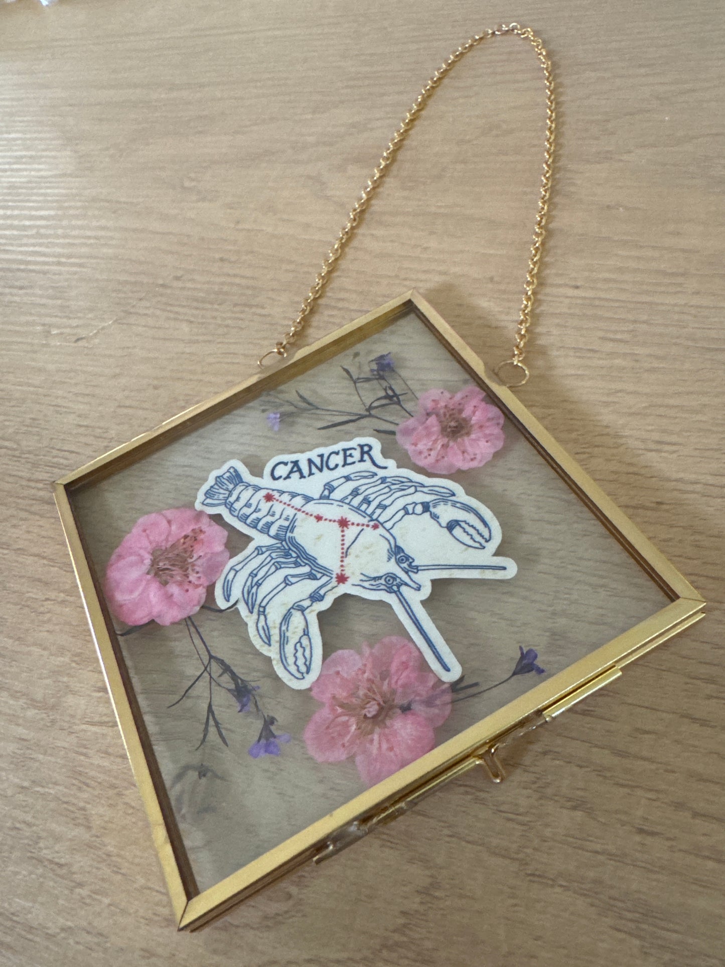 Cancer Sign Glass Frame