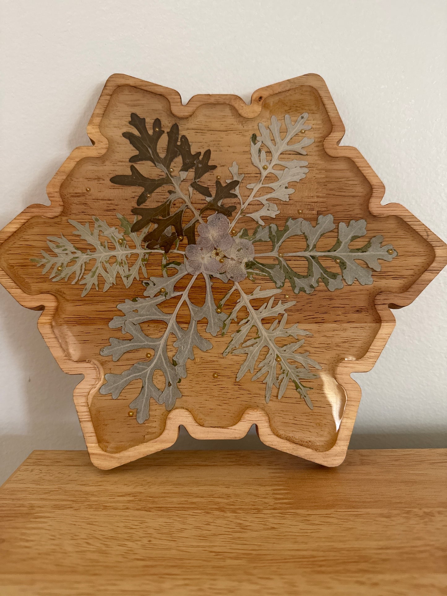 Snowflake Wood Art Piece