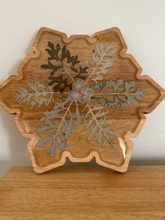 Snowflake Wood Art Piece