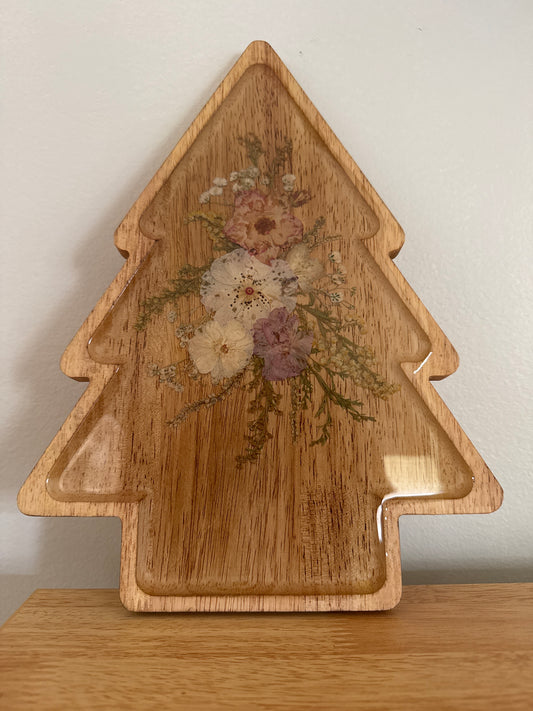 Holiday Tree Wood Art Piece
