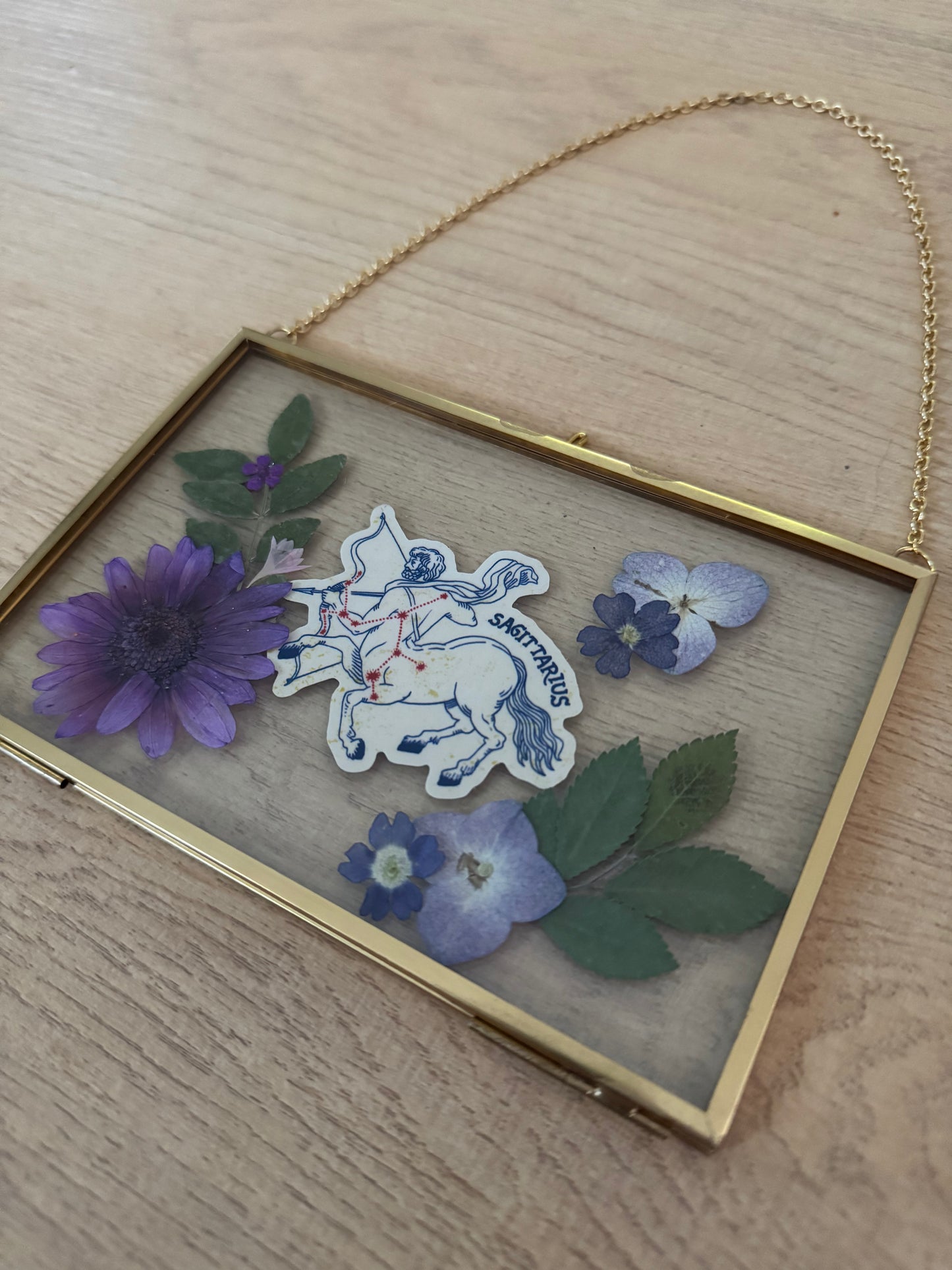 Sagittarius Sign Glass Frame