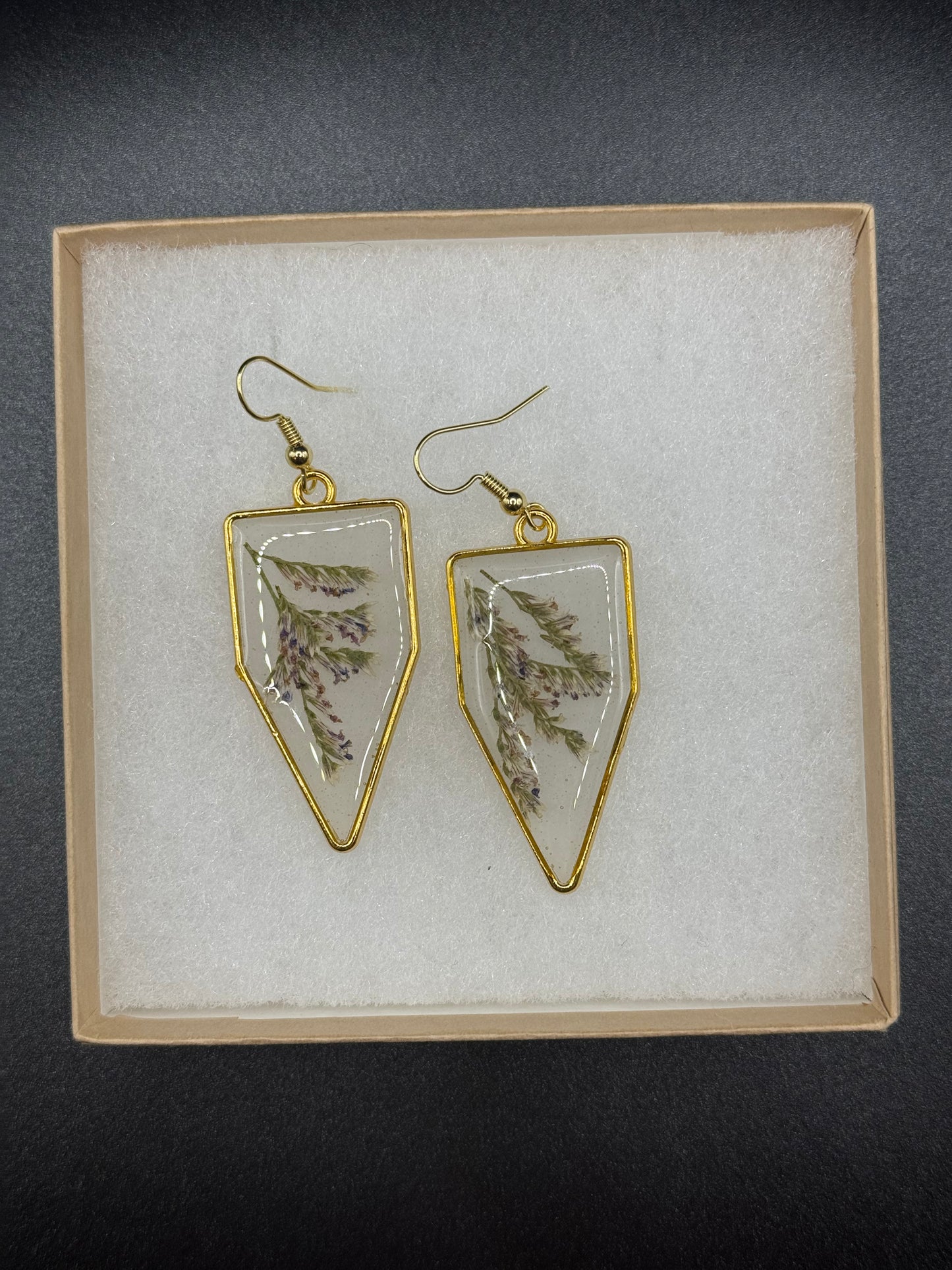 Lavender Maven Gold Earrings